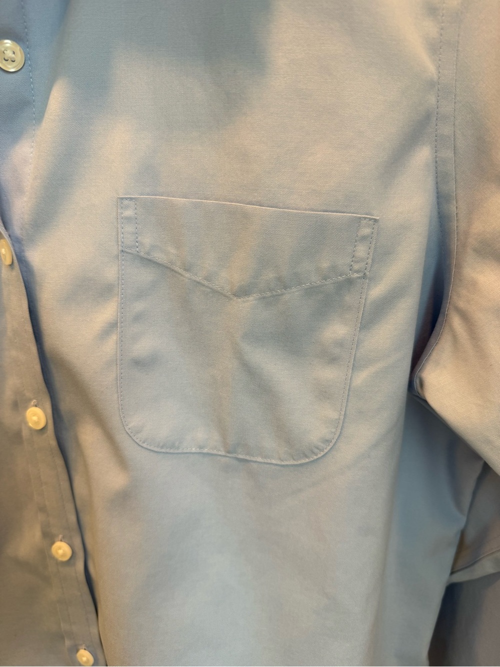 L.L.Bean Preppy Wrinkle Free Pinpoint Classic Oxford Cotton Shirt Blue Size M - Picture 5 of 11